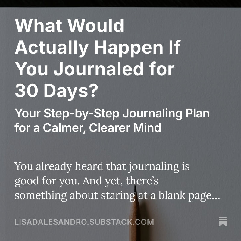 What Actually Happens If You Journal for 30 Days?
